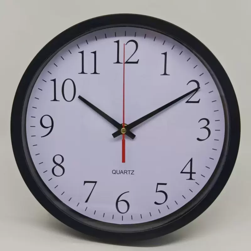 10寸圆形挂钟 跨境一秒扫秒级机芯  25CM石英钟