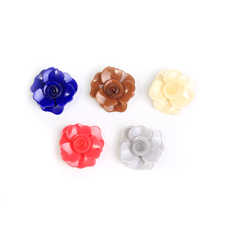Damenbrosche Acryl Perlmutt Optik Blumen Vintage Design Accessoire_voghion.com