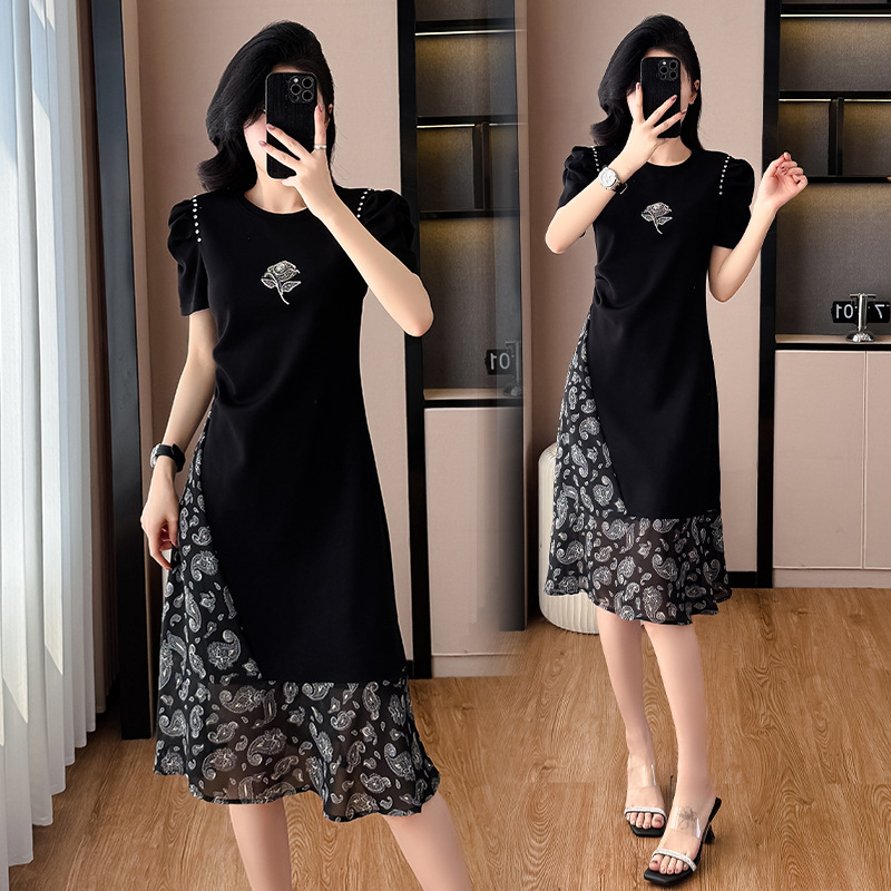  夏  S-4XL 大きいサイズ ワンピース