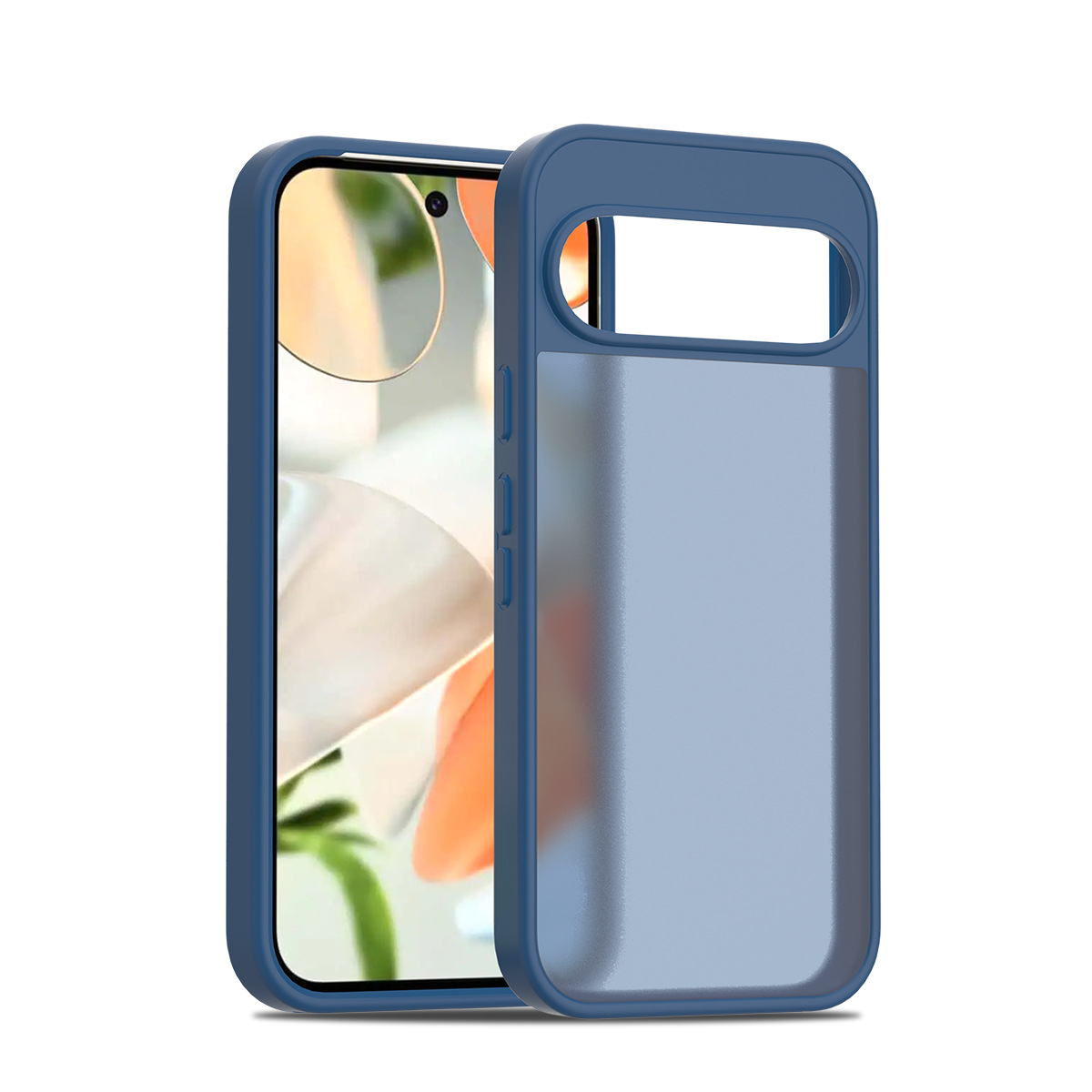 Aplicable para Google Pixel9 pro XL Silver Shield Skin Magnetic 2 - in - 1 10pro caso de teléfono semipermeable caso esmerilado