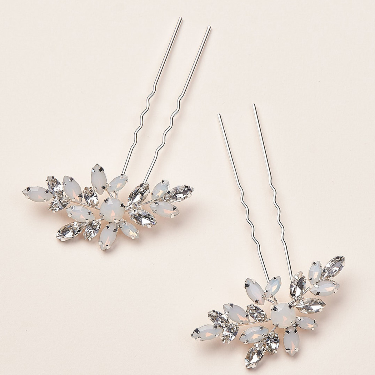 fashion simple U-shaped hairpin leaf alloy hairpin