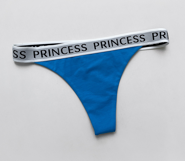 70g Weight Low Waist Panties Waist Thong Panties Style Panties Lingerie Type Cotton Fabric Type 3 PCS/Package Quantity Letter Pattern All Seasons Season Women's Gender Lady, Sexy Style Letter Low Waist Thong Panties 3