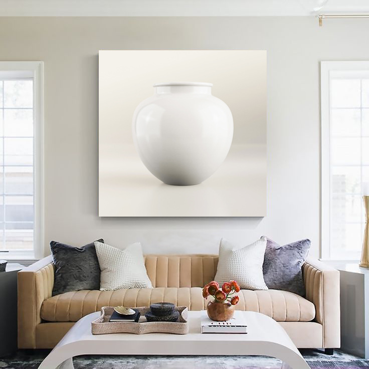 Modern Simple Living Room Decoration Cream Style Decorative Painting Background Wall Mural Hotel Poster Hanging Painting Internet Celebrity Frameless Painting