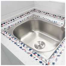W9R厨房水槽洗碗池洗菜盆洗手盆台面水池边缘防霉条美缝防油防水