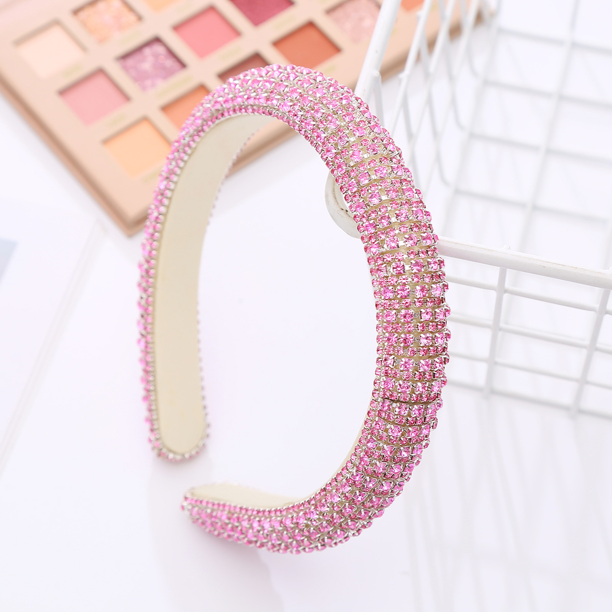 90064 New Rock Headband European And American Full Diamond Sponge With Diamond Headband Rhinestone-encrusted Hair Accessories For Women display picture 7