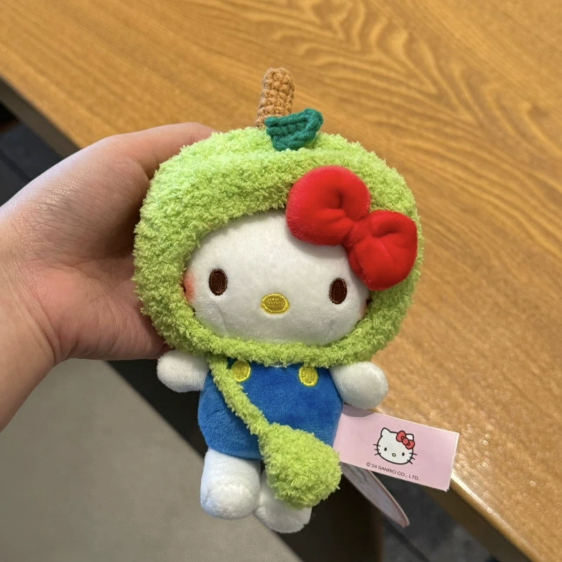 Sanrio, hello kitty, подлинная классическая мультяшная плюшевая кукла, сумка, упаковка, брелок