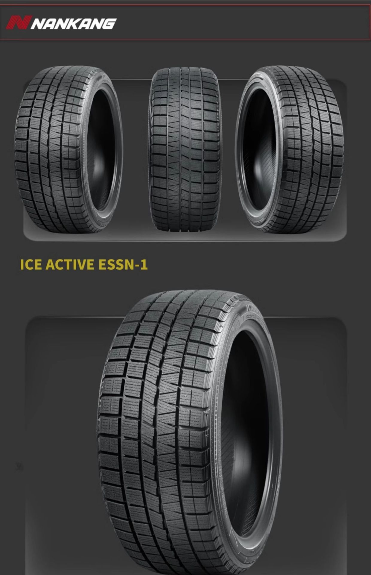 Nangang Winter Snow Tires Essn-1 235/40R18 95t 24 Years Old