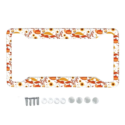 License plate holder/license plate holder, Thanksgiving stainless steel license
