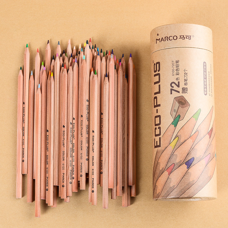 Marco 6100 palo de madera 36 colores lápiz de color aceitoso principiante pintura a mano estudiantes profesionales de pintura 24 colores 6120
