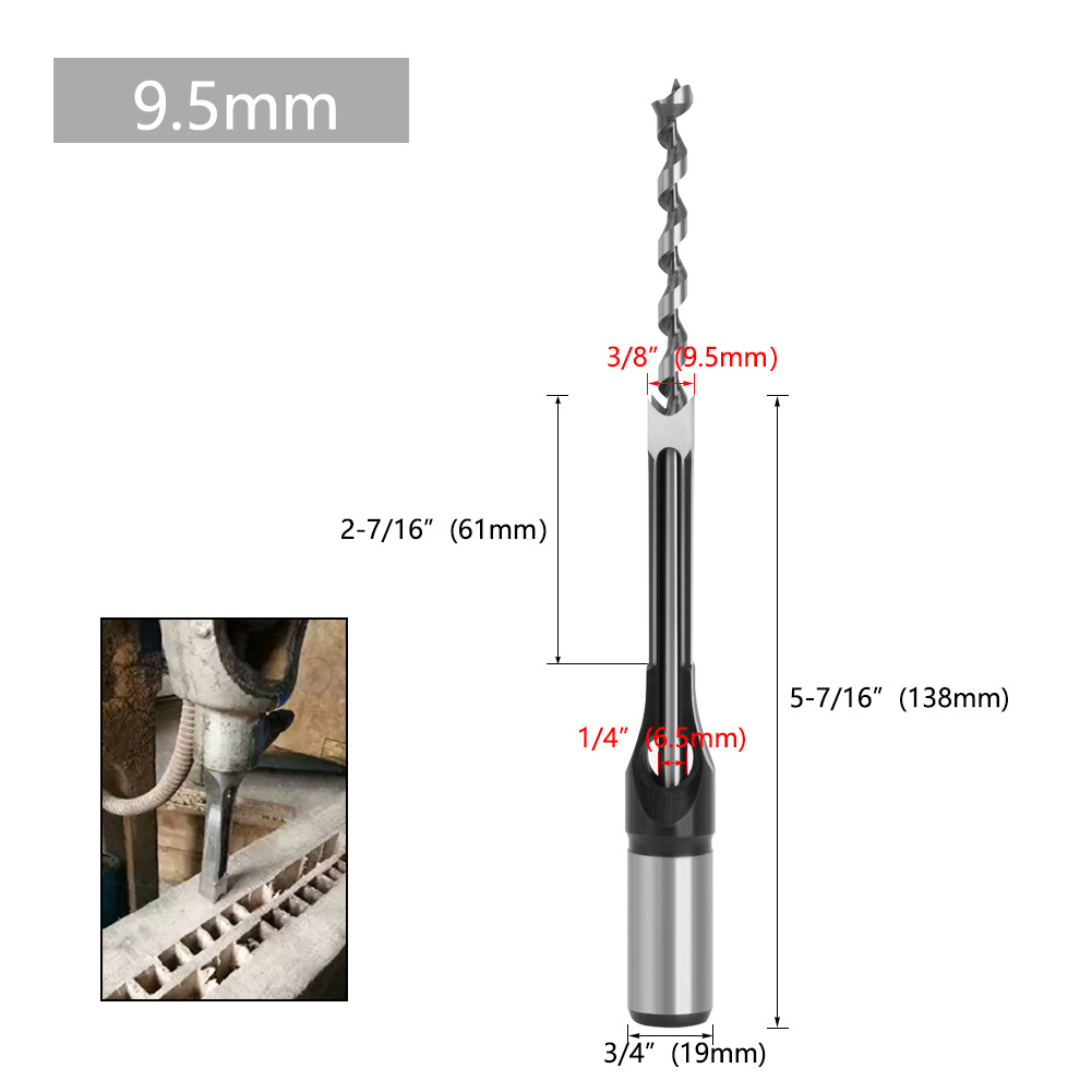 Leqing laliwei carpintería agujero cuadrado taladro núcleo cuadrado Tenon taladro agujero cuadrado taladro ensalada taladro agujero abridor taladro de perforación