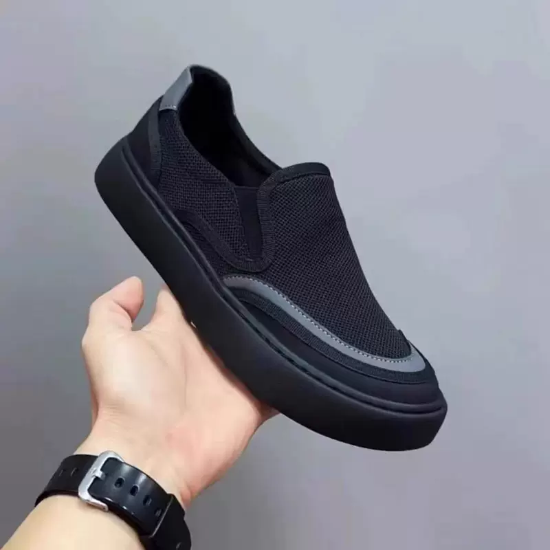 Мужские кожано-тканевые старые cloth shoes?