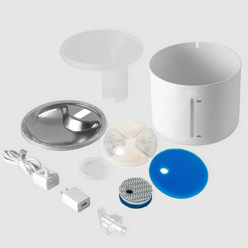 Stainless steel cat water dispenser automatic filtration constant temperature pet water dispenser smart cat and dog pet supplies factory