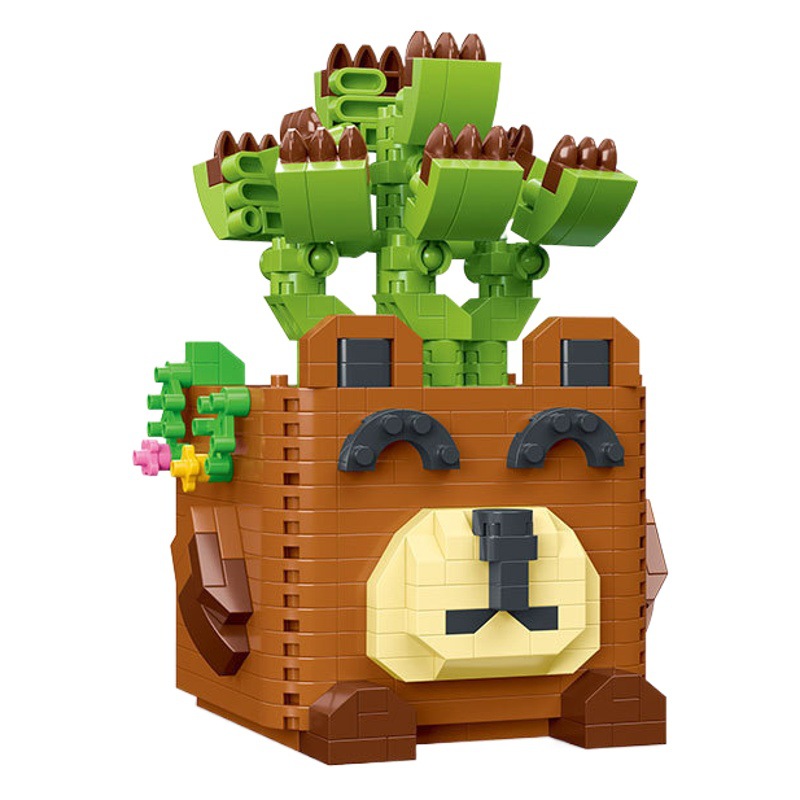 Moyu micro partículas 9700-97010 dibujos animados olla serie juguetes casual montaje bloques de construcción adornos de regalo