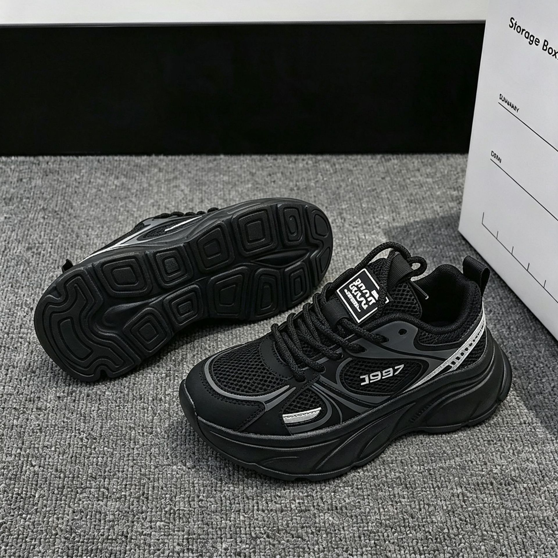 36-40 Tamaño de primavera y otoño Fujian parche de malla transpirable zapatos deportivos casuales zapatos de carrera universal estudiantes padres
