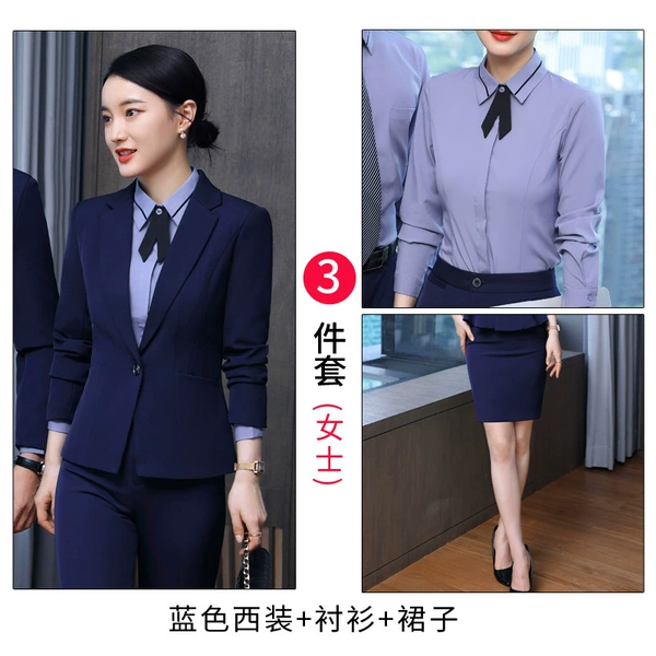 Classic suit jacket, shirt, skirt