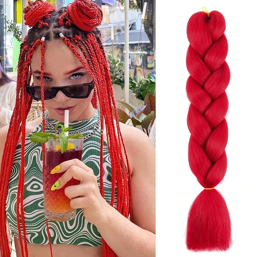 Trenzas Africanas Sintéticas de Fibra de Alta Temperatura para Crochet image 18