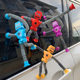 Cross-border Variables Robot Telescopic Tube Sucker Cartoon Luminous Children's Game Puzzle Decompression Artifact Toy