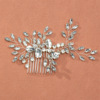 Hair accessory handmade, crystal for bride, Chinese style, simple and elegant design, flowered