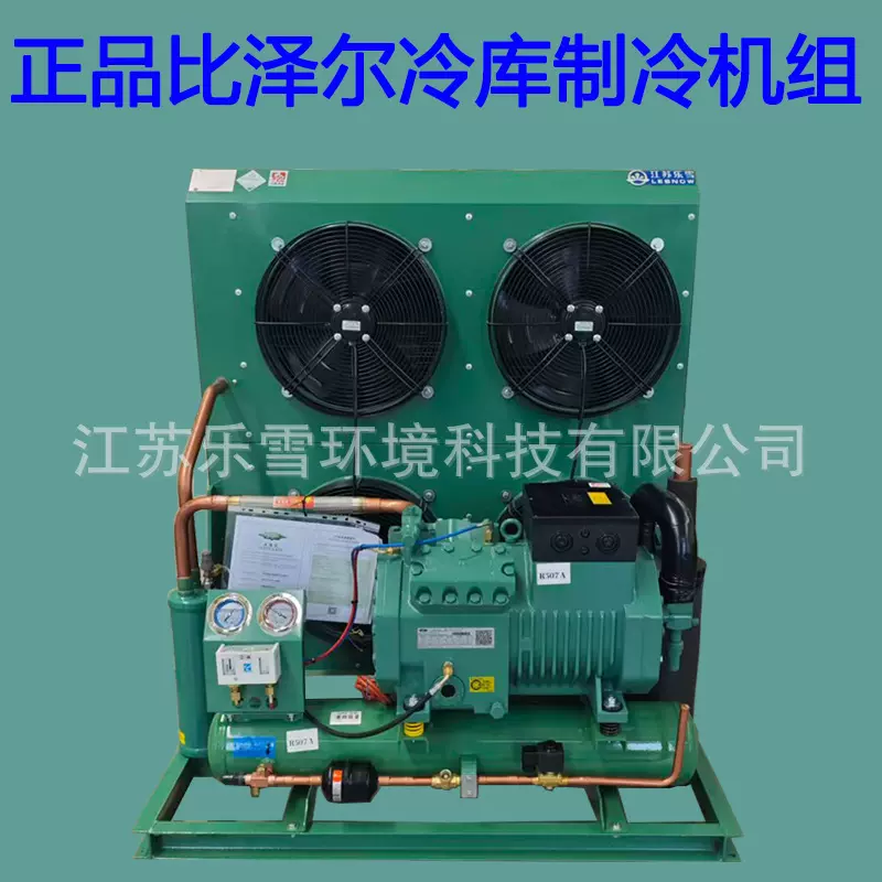 原装正品德国比泽尔半封闭冷库制冷压缩机组15匹低温风冷全套设备