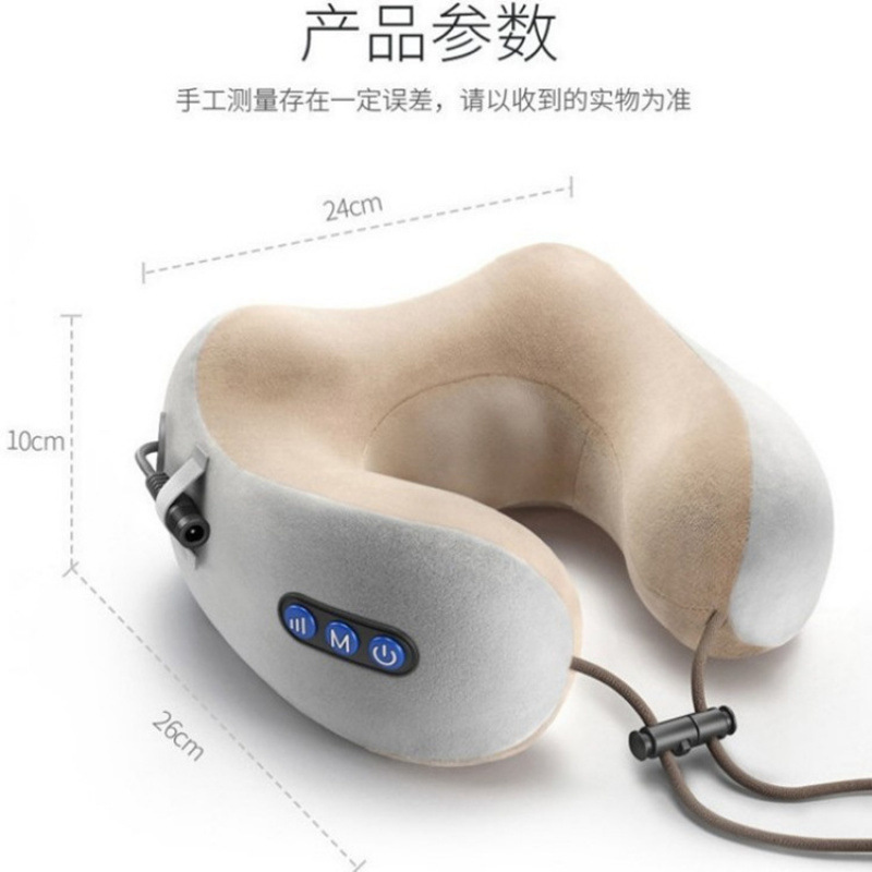 Masajista de cuello eléctrico multifuncional para masajista de columna cervical en forma de U almohada de masaje de cuello para los ancianos