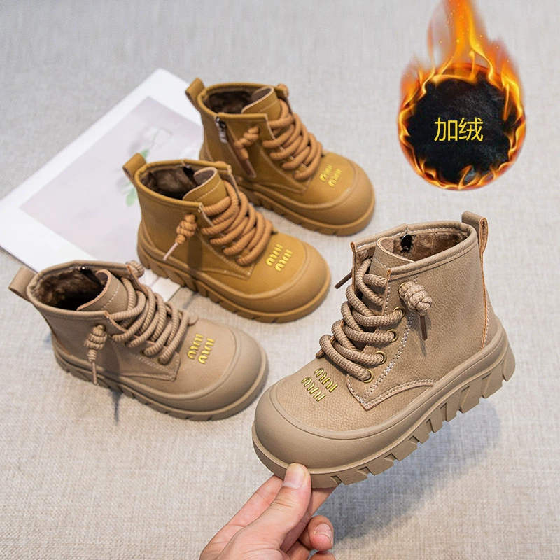 Стильные детские сапоги Martin 2024 осень-зима новые короткие сапоги