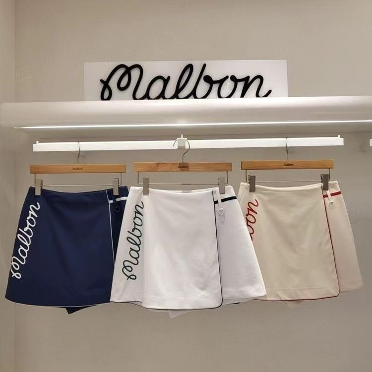 New MALBON golf skirt GOLF fashion anti-exposure sports casual versatile half skirt