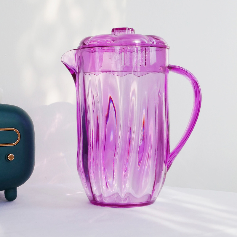 Jarra plástica transparente, gran capacidad, oficina/hogar jugo/tés