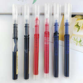 针管直液式走珠笔0.5大容量水性签字笔学生办公速干中性笔批发