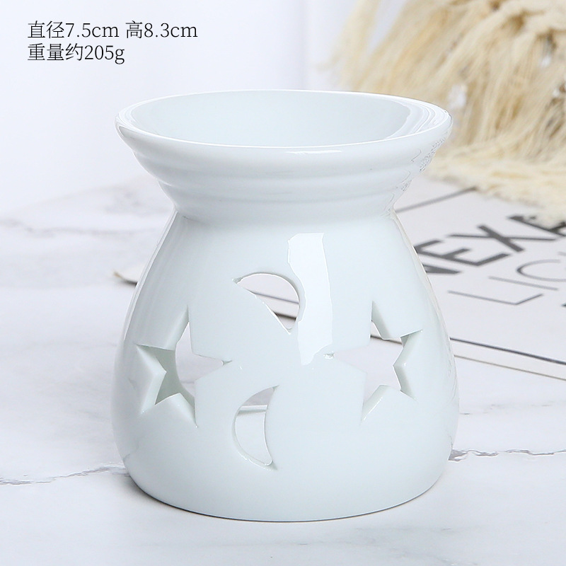 Horno de cambio transfronterizo Star Moon quemador de incienso pequeño quemador de incienso directo de fábrica al por mayor vela estufa de aceite esencial quemador de incienso de estilo japonés Decoración
