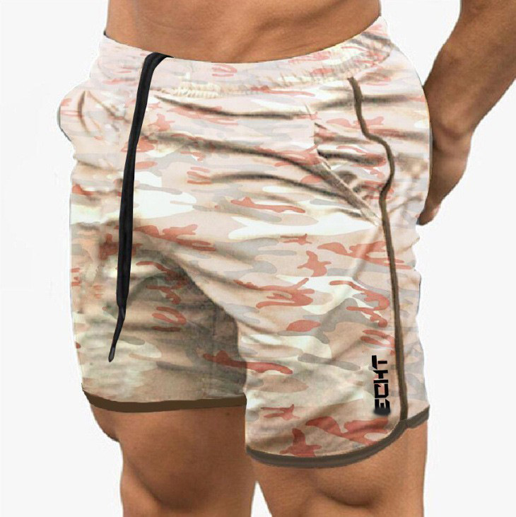 96g Weight Shorts Pants Length Cotton Blend, Polyester Fabric Type Casual Pants Pants Type Holiday, Gym, Running Occasion Quick Dry Function Loose Fit Type Solid Color, Camouflage Pattern Men's Gender Casual, Sports Style Men's Solid Color Camouflage Casual Sports Loose Men's Bottoms 5