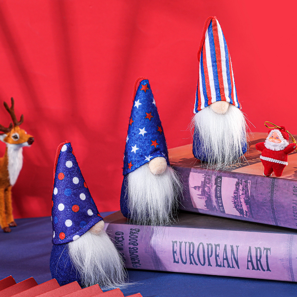 Cross-Border Día DE LA Independencia Americana muñeca colgante muñeca sin rostro decoraciones de vacaciones Día DE LA Independencia Americana regalo