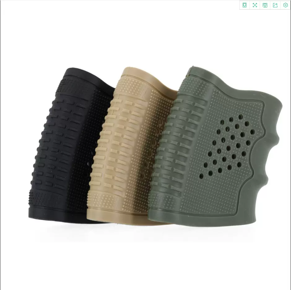 跨境速卖通 Glock手把防滑胶套G17,G18,G19,M4通用软胶握把套