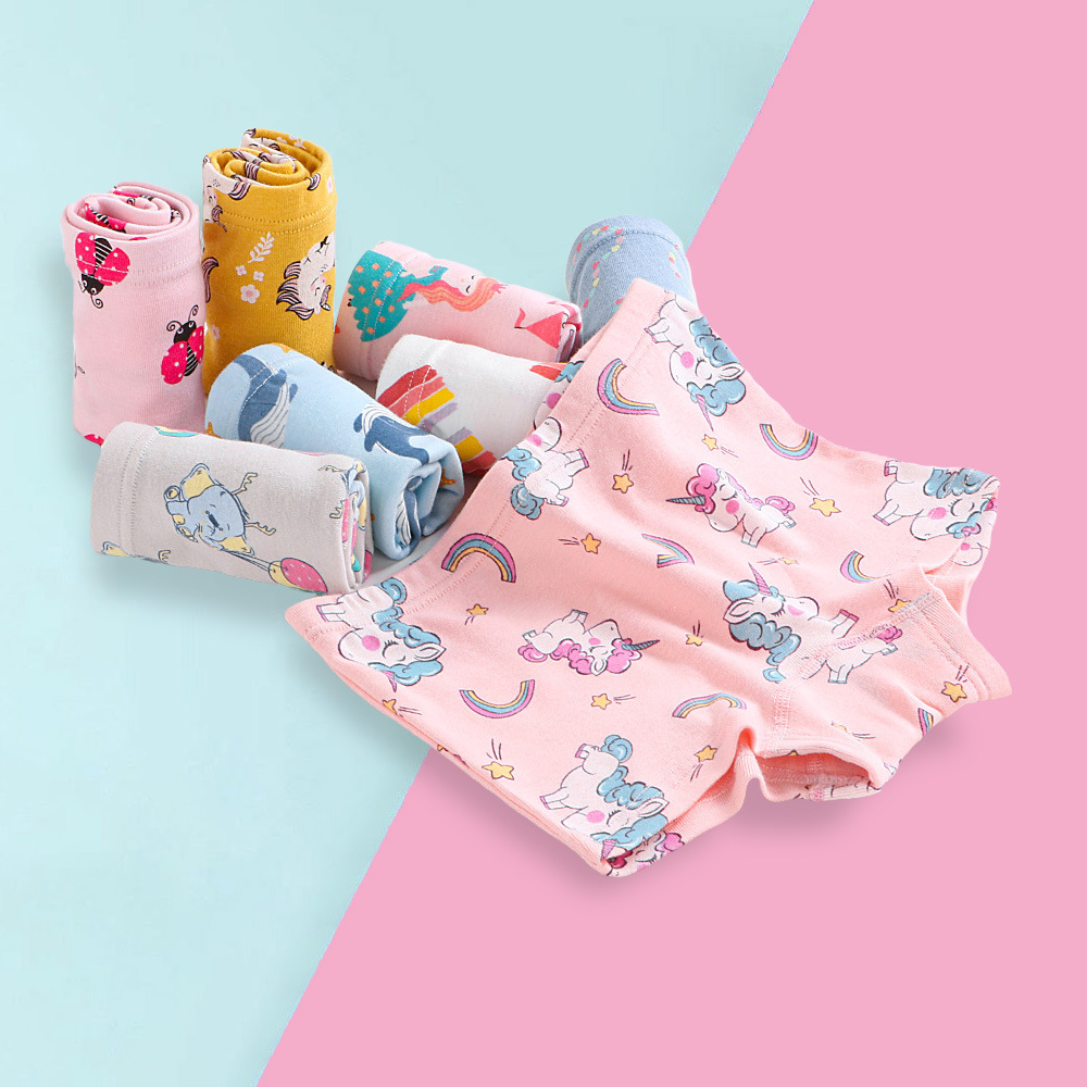 European and American girls underwear baby cartoon boxers children's boxer shorts children's girls safety pants manufacturers wholesale