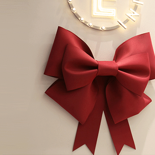 Non-woven fabric butterfly wedding celebration decoration supplies bridal room wedding banquet arrangement props Chinese red butterfly bow floral decoration