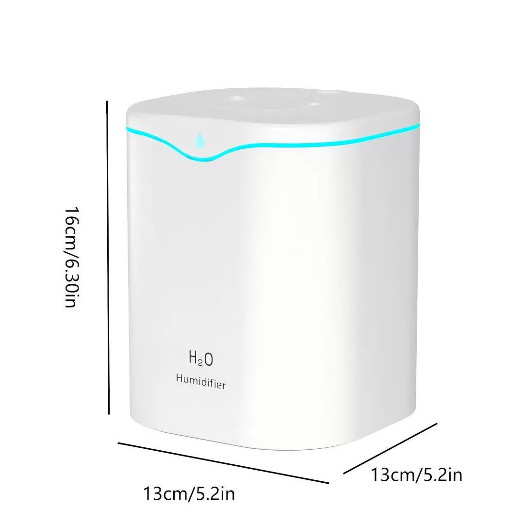 Table humidifier, 2 L, silent large‑capacity air cleaner, single/double spray