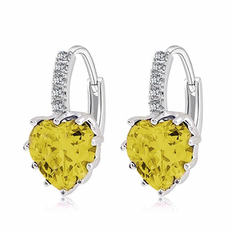 라이트 옐로우 드릴 이어 버클 [화이트 골드]