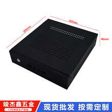 迷你工控电脑机箱加工定制 ITX工控机箱  itx台式背挂mini机箱定