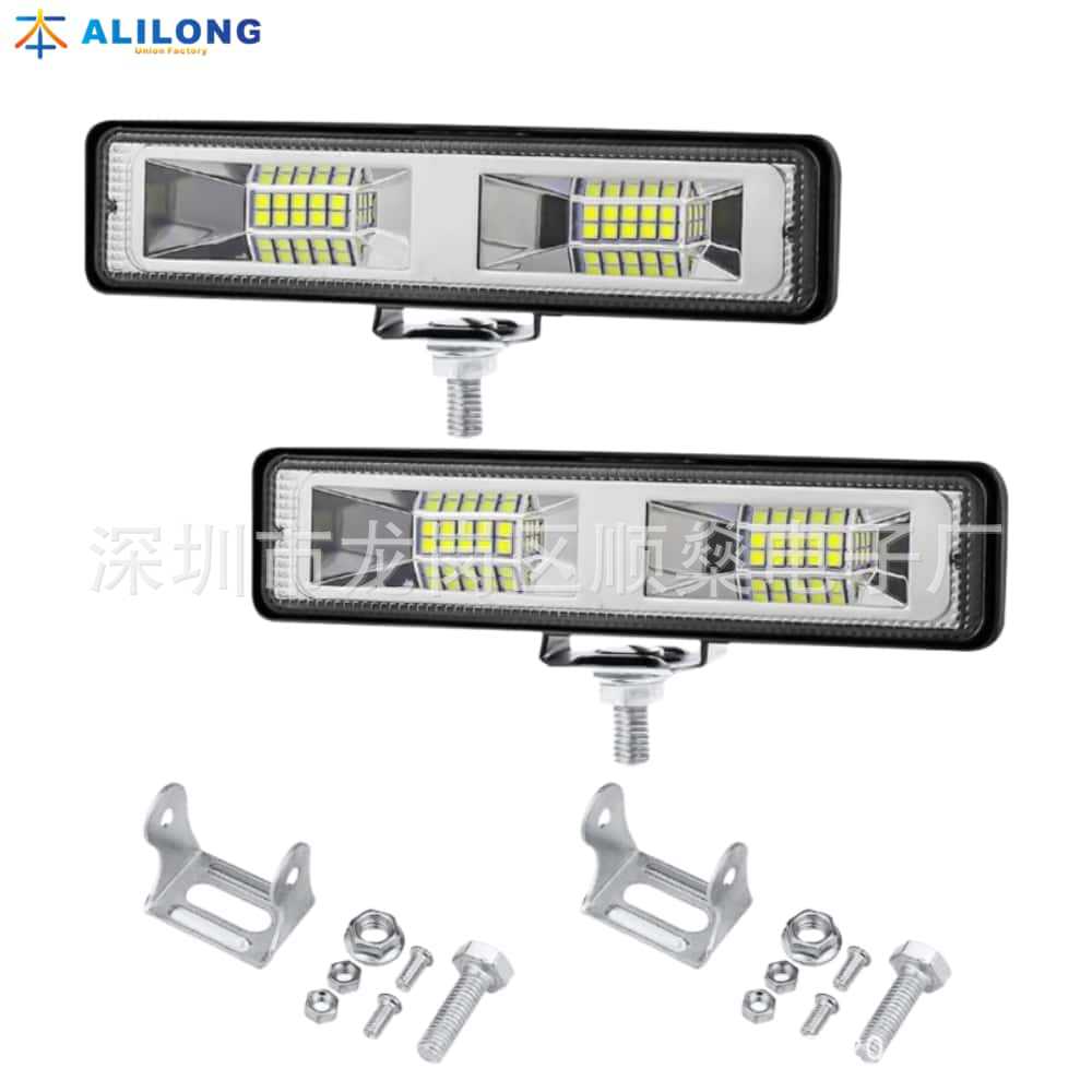 Car and Motorcycle Work Light Straight 16Led 48W Off-Road Vehicle Spotlight Inspection Light Engineering Light 12V/24V