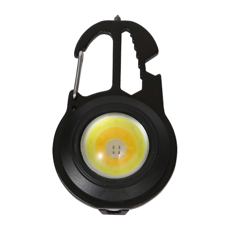 Mini llavero Luz Portátil fuerte luz pequeña linterna multifuncional LED luz de trabajo COB Luz de bolsillo