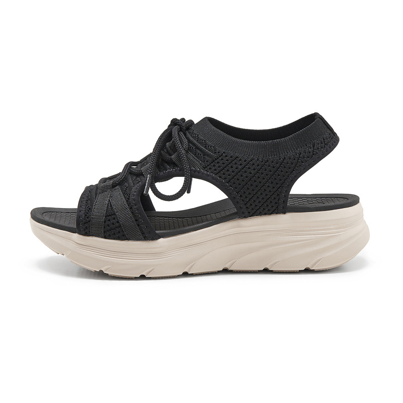 H580 - 8 Europa y los Estados Unidos nuevo 2025 deportivo MD correa casual de color sólido para mujeres zapatillas cómodas sandalias al por mayor