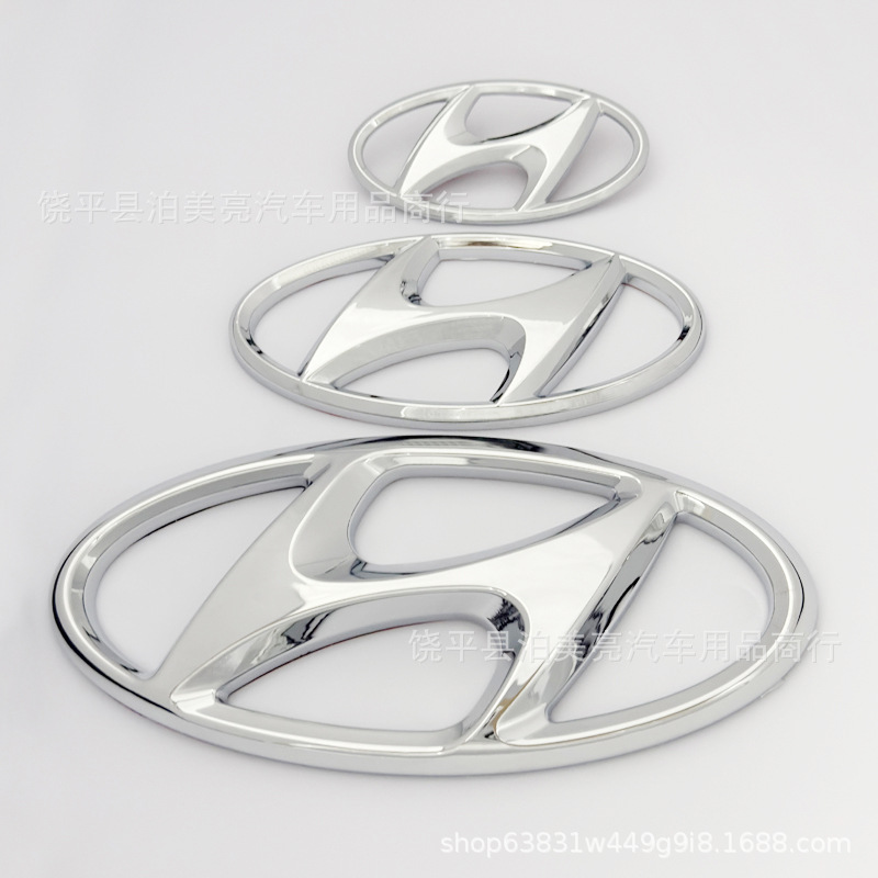 Suitable for Hyundai Sonata Elantra Ix35 Yuedong Lingdong Rena Tucson Langdong Front and Rear Car Logos