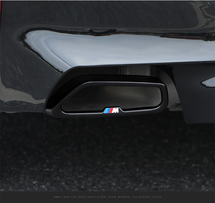 Suitable for Bmw 5 Series 7 Series 3 Series Tail Pipe Decoration Modification 525Li 6 Series Gtx3X5X7 Glossy Black Warrior Exhaust Pipe