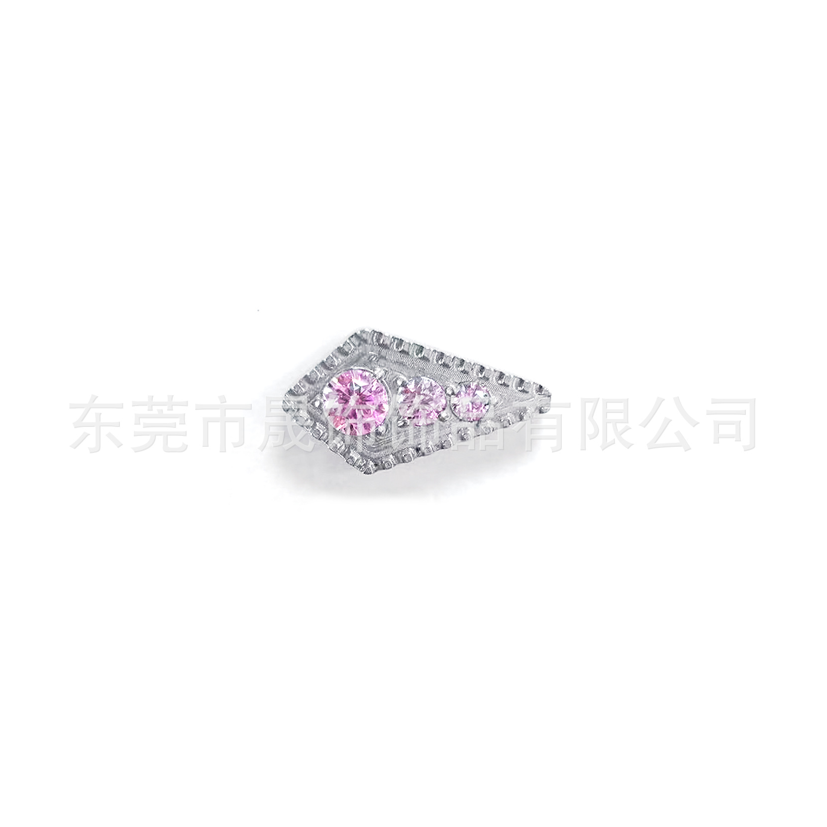 F136 Titanium Helix Cartilage Stud 三角菱 Studded Cubic Zirconia G23 Implant Grade Titanium 人体 Piercing Jewelry Ear Stud