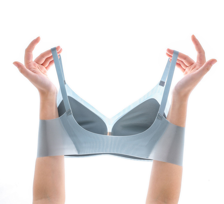 669 ultra-Delgado sin costuras ropa interior de seda de hielo de secado rápido inalámbrico pequeño pecho push up cero vinculante chaleco invisible sujetador