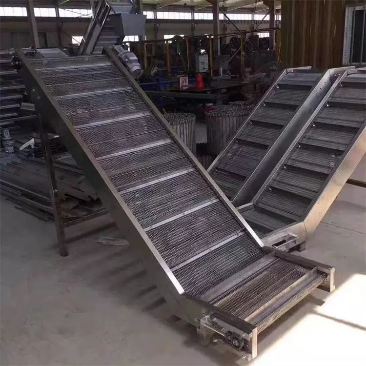 不锈钢加密网带 洗涤干燥冷却热处理网带输送线 挡板式网链输送带