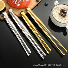 304不锈钢食物夹韩式筷子夹烤肉夹日式公用加厚烧烤防烫