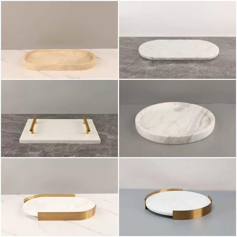 Modern organic marble aromatherapy, storage system, simple and elegant design