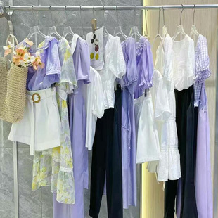 [Ladies Square] Counter Brand Withdraws Counter 25 Summer European and Korean Fashion Fashion Discount Women's Wear Wholesale