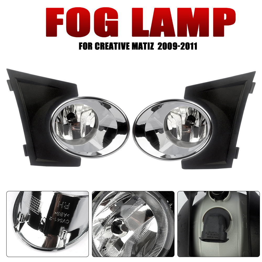 Aplicable a Chevrolet 09 / 10 / 11 Matiz conjunto de lámpara de niebla delantera halógeno parachoques delanteros diurnos