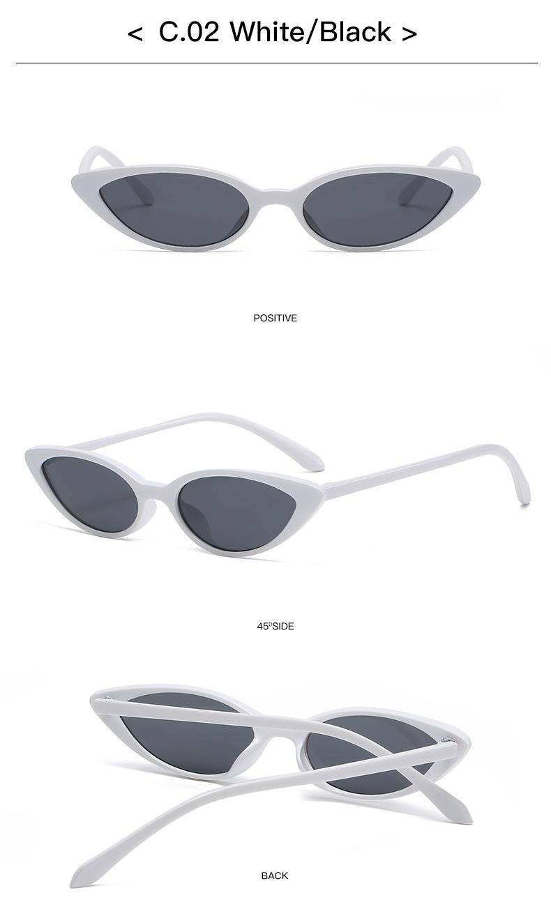 25g Weight Full Frame Glasses Structure Sunglasses Classification Ac, UV400 Protection Lens Material Cat Eye Glasses Style Outdoor, Daily Occasion Solid Color Pattern All Seasons Season Unisex Gender Retro, Simple Style Style Retro Simple Style Solid Color Ac UV400 Protection Cat Eye Full Frame Women's Sunglasses 10
